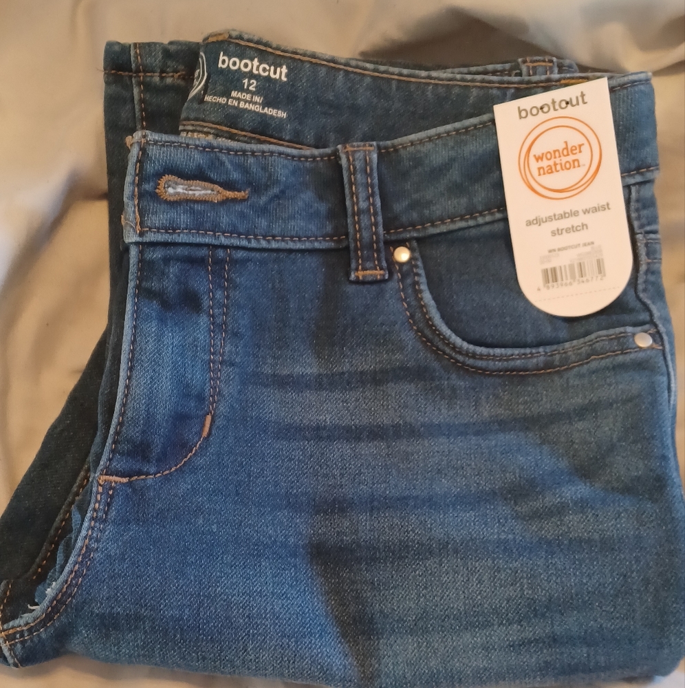 Wonder Nation Girls size 12 Bootcut Jeans
